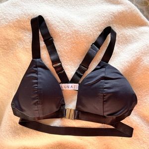 LunaLae polewear pole dance wear AU6 us2 bra too black